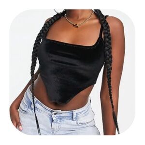 AsYou size 4 black velvet cami